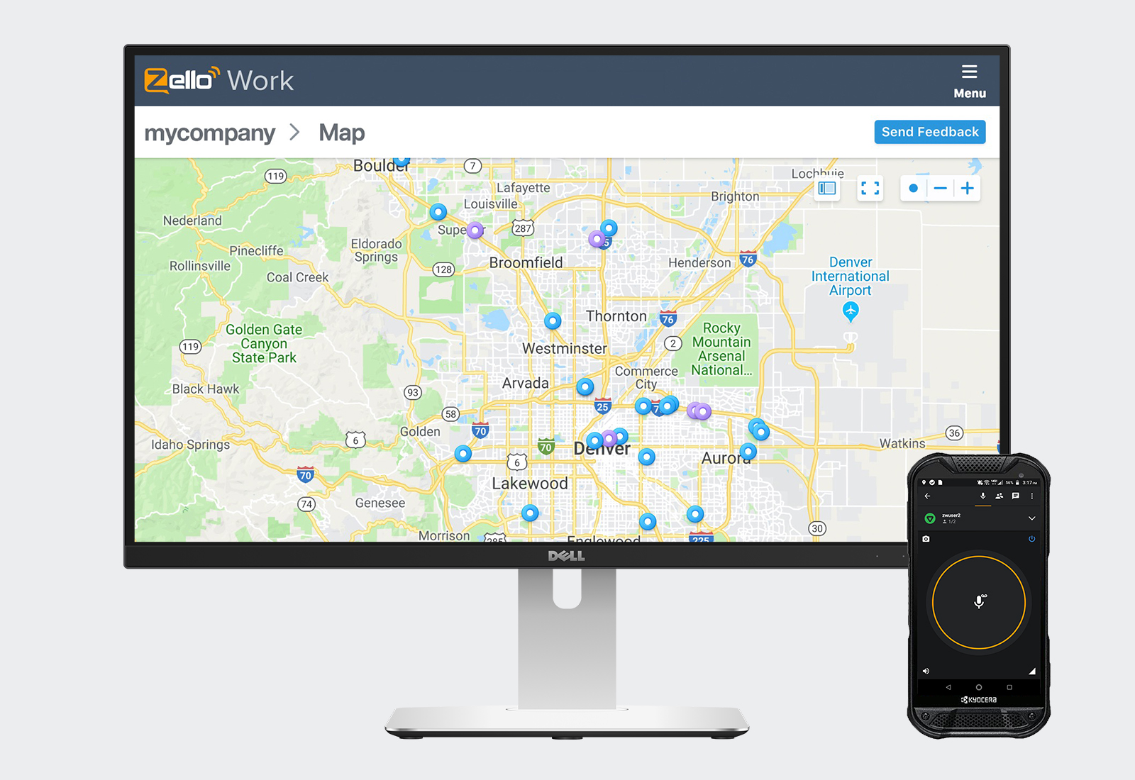 Live location tracking for desktop and mobile