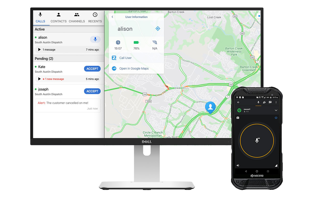 Zello Construction Push to Talk App Free 30 Day Trial